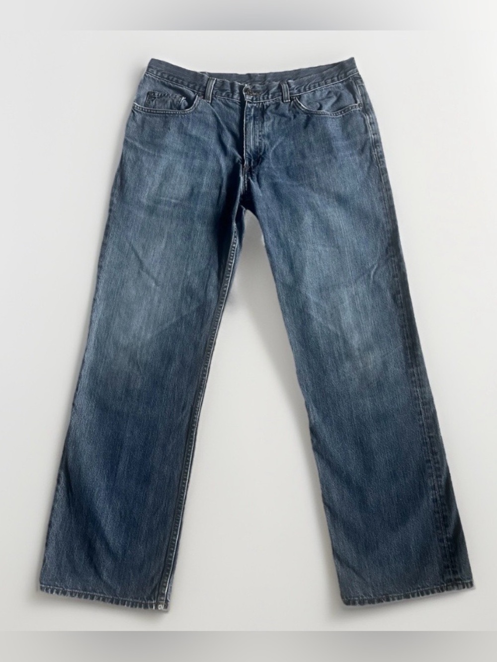 Brooks Brothers Men's Relaxed Straight-Leg Jeans in Faded Blue